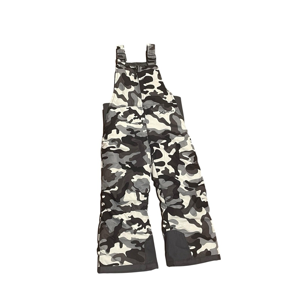4T Arctix Snowpants Camo Bibs Overalls Snow Ski Pants Size 4 Boys Youth Girl